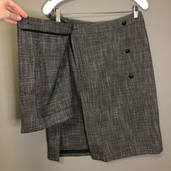 Poleci Pencil Skirt with Leather Buttons - Picture 7 of 12